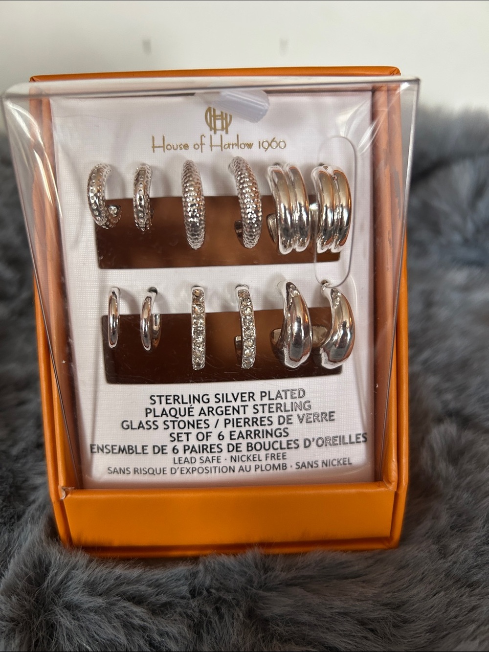 House of Harlow 1960 Sterling Silver-Plated 6-Pair Hoop Earring Set - Silver